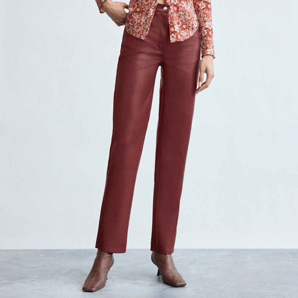 Aritzia, The Melina Pant - High Waisted Vegan Leather Pants New with Tags!